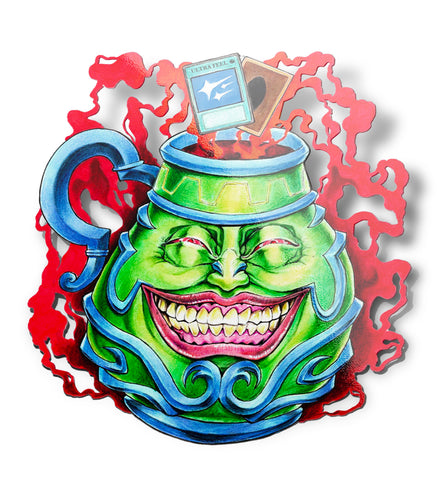 Pot of greed sticker