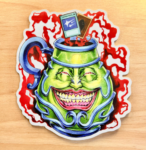 Pot of greed sticker