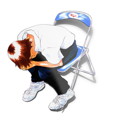 Sad Shinji Vinyl Sticker